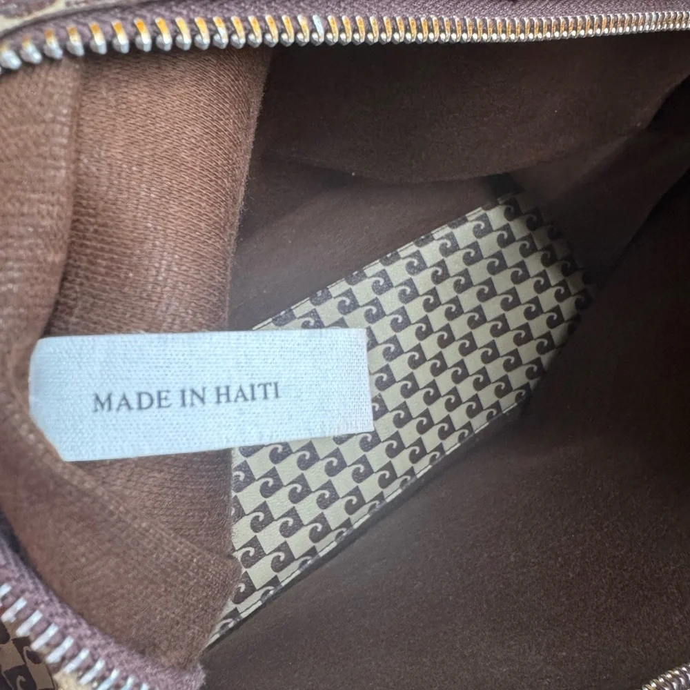 Vintage 60’s Pierre Cardin Tan and Brown Men's Messenger Bag